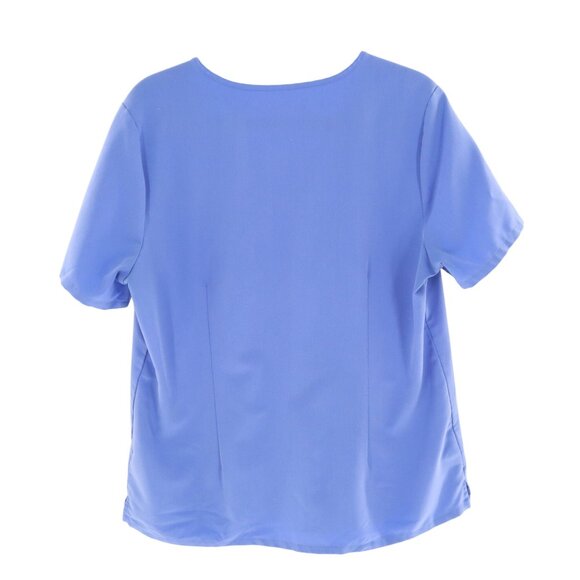 Figs Casma Three Pocket Scrub Top Womens L Blue Uniform Nurse Work Medical Lab - Picture 3 of 16